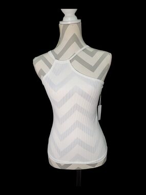 Six Fifty White One Shoulder Tank Top Size Sml NWT